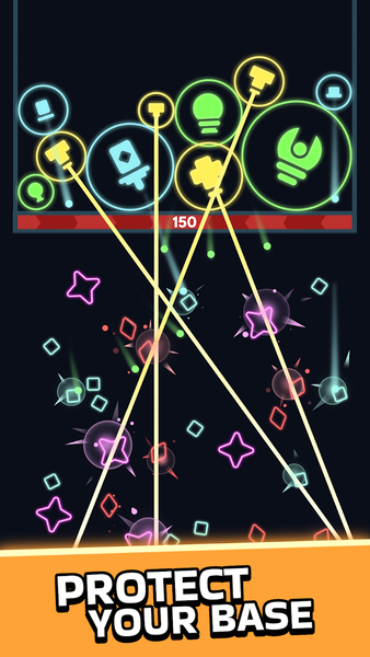 Neon Merge Guards - عکس بازی موبایلی اندروید