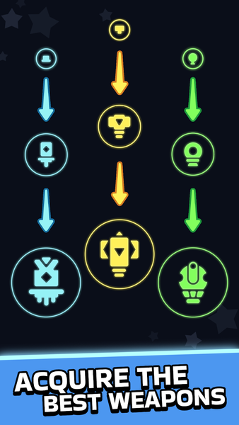 Neon Merge Guards - عکس بازی موبایلی اندروید