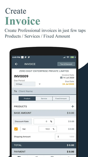 Uni Invoice & Billing Manager - عکس برنامه موبایلی اندروید