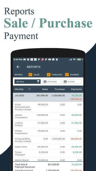 Uni Invoice Manager & Billing - عکس برنامه موبایلی اندروید