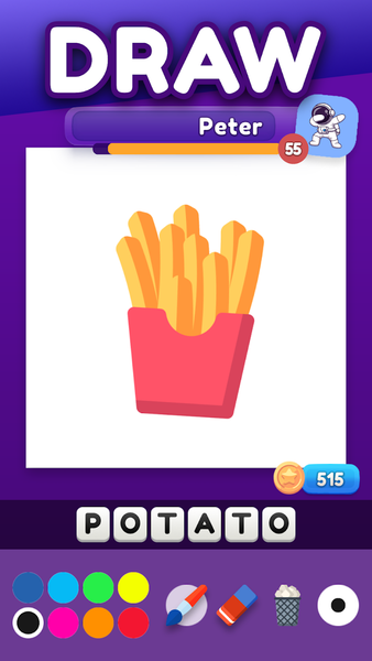 Pictionic Draw & Guess Online - Gameplay image of android game