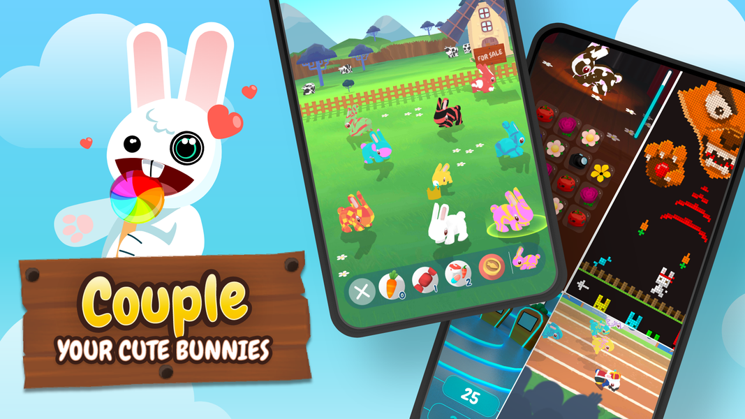 Bunniiies - Family Edition - Gameplay image of android game