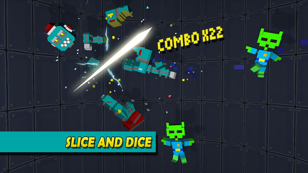 Robot Slicer Ninja Craft - Gameplay image of android game