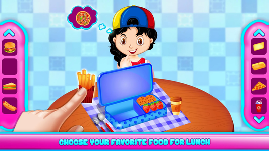 School Lunchbox Food Maker - Cooking Game Android Gameplay 