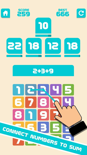 Quick sum - Daily Maths Exerci - Gameplay image of android game