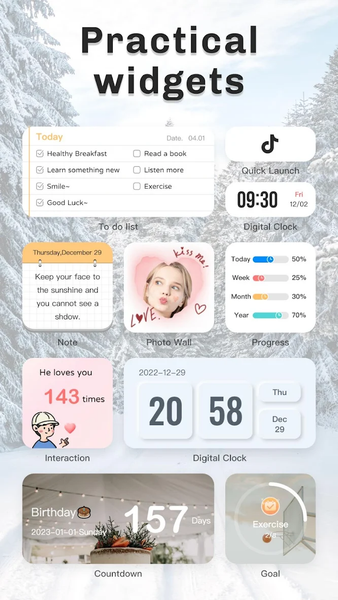 iScreen - Widgets & Themes - عکس برنامه موبایلی اندروید