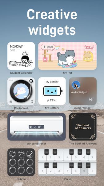 iScreen - Widgets & Themes - عکس برنامه موبایلی اندروید