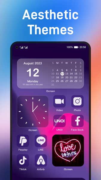 iScreen - Widgets & Themes - Image screenshot of android app