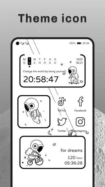 iScreen - Widgets & Themes - عکس برنامه موبایلی اندروید
