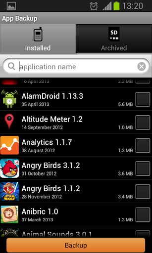 App Backup - Image screenshot of android app