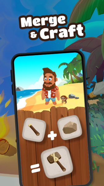 Kraken Island - Merge & Craft - Gameplay image of android game