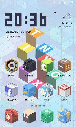 Tinybox Theme - ZERO Launcher - عکس برنامه موبایلی اندروید