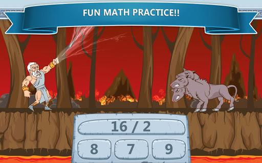 Math Games - Zeus vs. Monsters - Gameplay image of android game