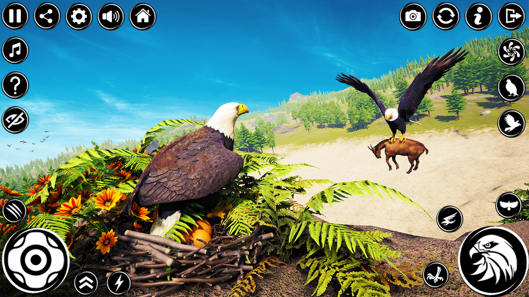 Eagle Simulator: Hunting Games - عکس برنامه موبایلی اندروید