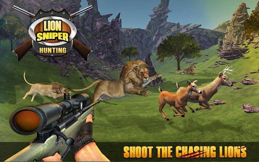 Lion Sniper Hunting Game - Safari Animals Hunter - Gameplay image of android game