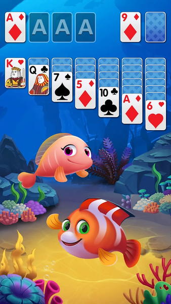 Solitaire Fish Klondike Card - عکس بازی موبایلی اندروید