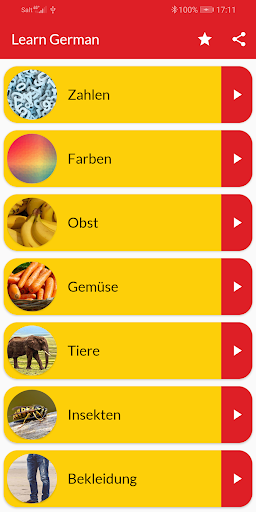 Learn German vocabulary free - Image screenshot of android app