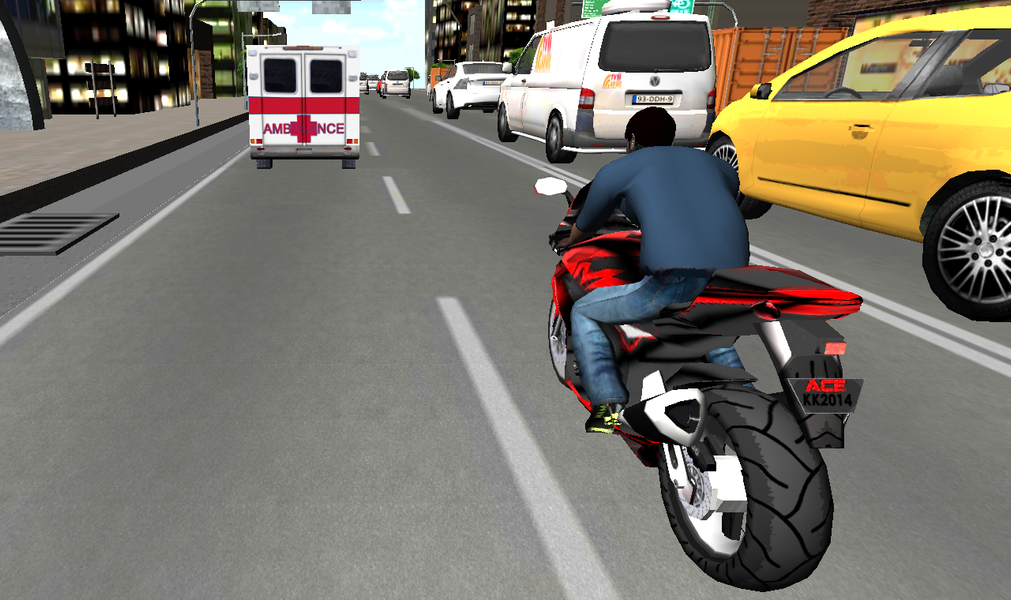 Motorcycle Driving : Traffic R - Gameplay image of android game