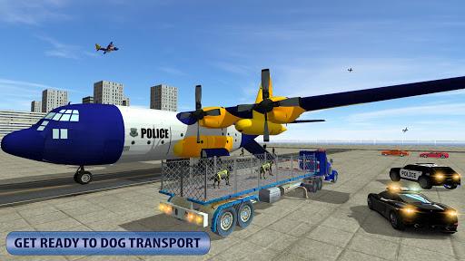Police Airplane Dog Transport - Gameplay image of android game