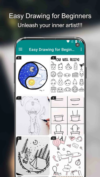 Easy Drawing for Beginners - عکس برنامه موبایلی اندروید