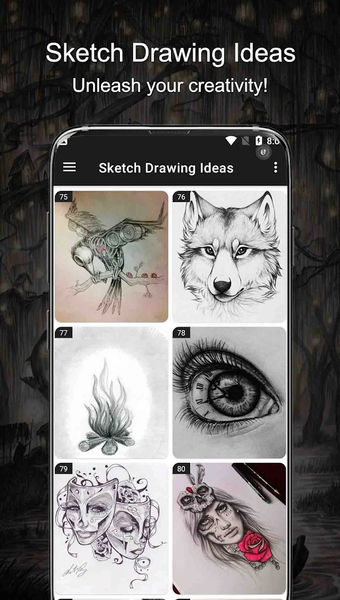 Sketch Drawing Ideas - Image screenshot of android app