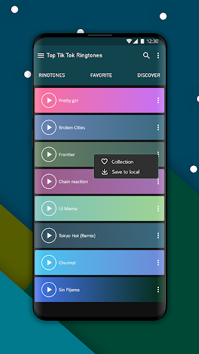 Top Ringtones from Tik music - Image screenshot of android app