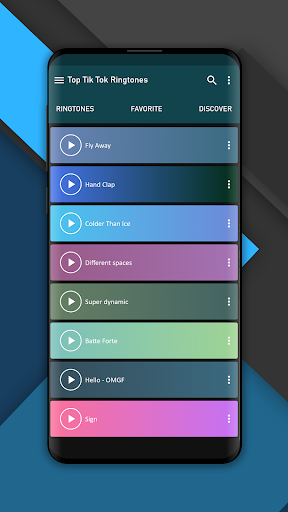 Top Ringtones from Tik music - Image screenshot of android app