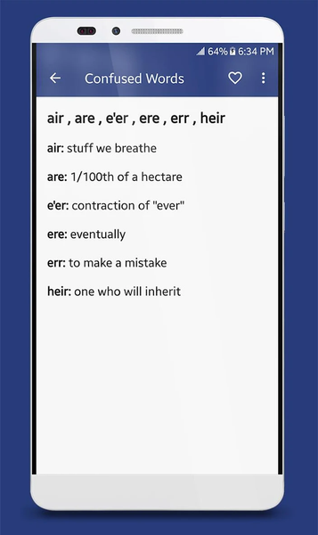 English Confused Words - Image screenshot of android app