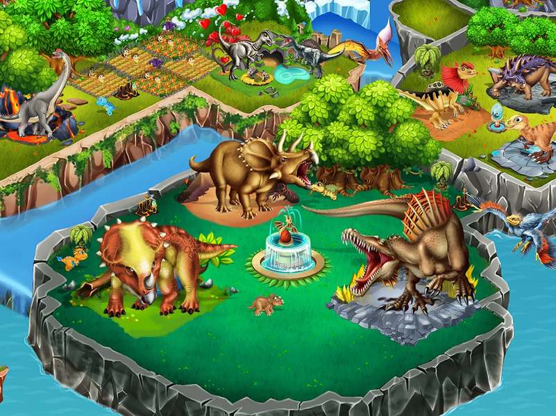 Dino Battle - Gameplay image of android game