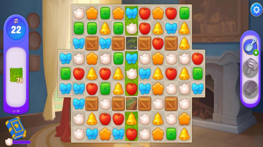 عسل بابا: جورچین و طراحی قلعه - Gameplay image of android game