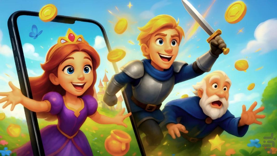 عسل بابا: جورچین و طراحی قلعه - Gameplay image of android game