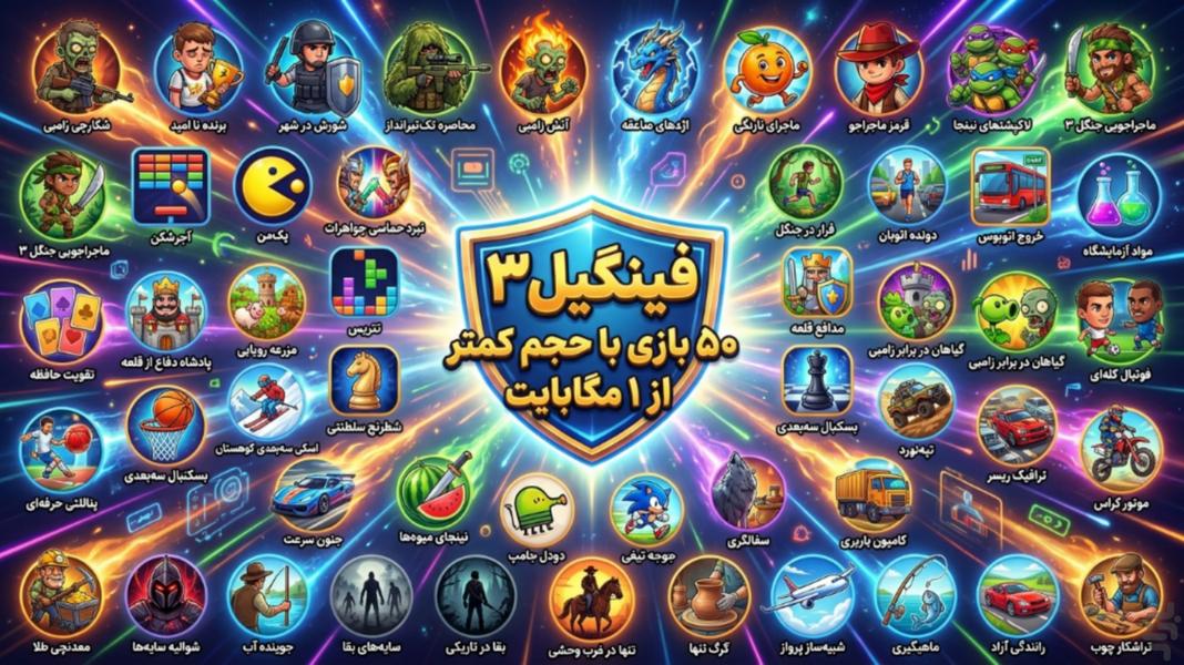 فینگیل ۳ 🎮 کمتر از ۱ مگابایت - عکس بازی موبایلی اندروید