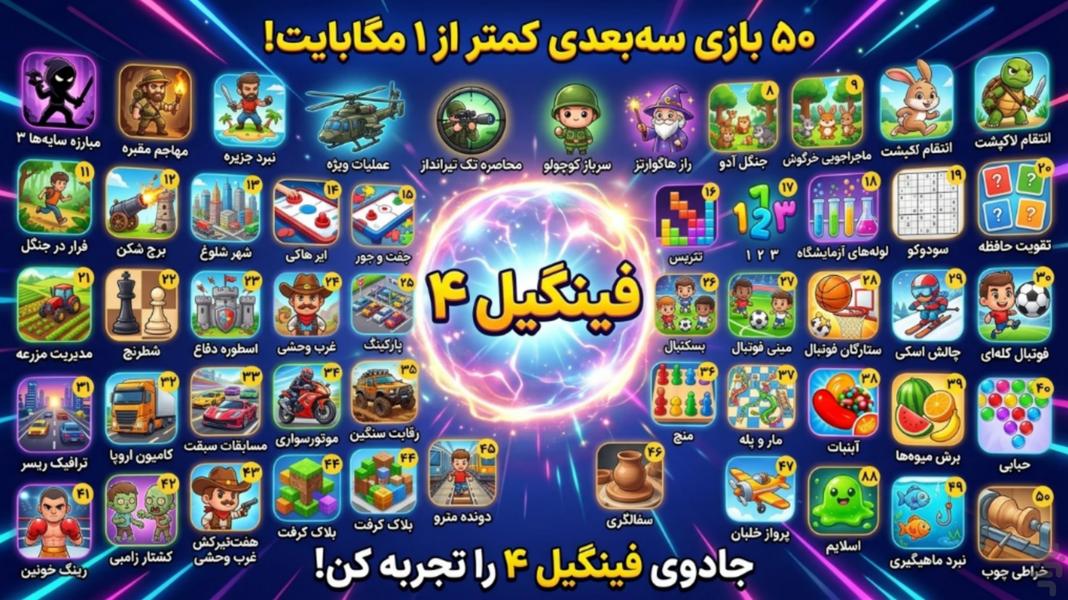 فینگیل ۴ 🎮 کمتر از ۱ مگابایت - عکس بازی موبایلی اندروید