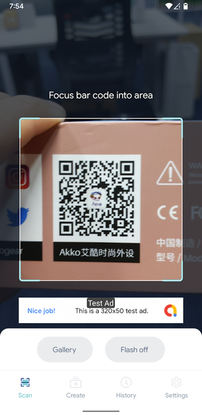 QR Scanner - Barcode Reader - Image screenshot of android app