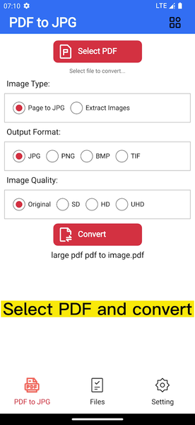 PDF Image Extractor &Converter - عکس برنامه موبایلی اندروید