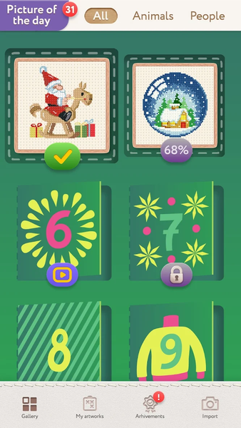 Magic Cross Stitch: Pixel Art - Image screenshot of android app