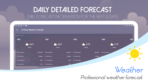 Daily Weather - عکس برنامه موبایلی اندروید
