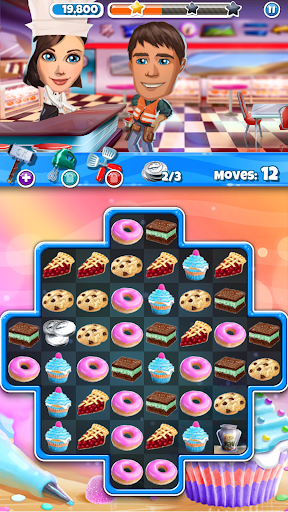 Crazy Kitchen: Match 3 Puzzles - Gameplay image of android game