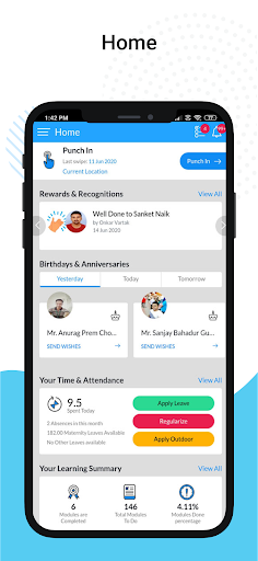 ZingHR - Image screenshot of android app