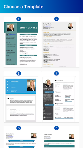 Resume Maker - عکس برنامه موبایلی اندروید