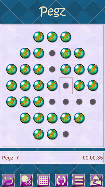 Pegz V+, peg jump game - Gameplay image of android game