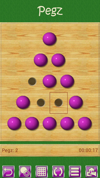 Pegz V+, peg jump game - Gameplay image of android game