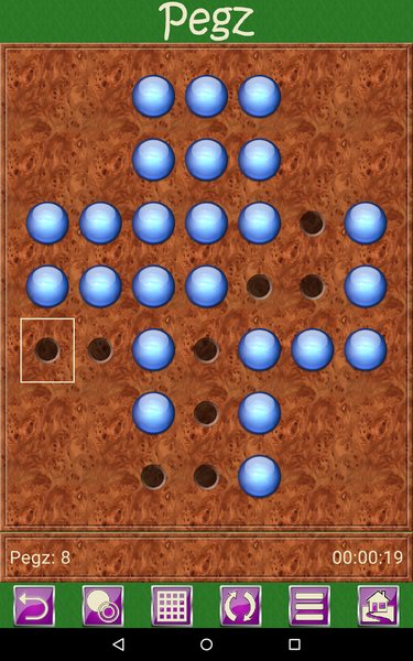 Pegz V+, peg jump game - Gameplay image of android game