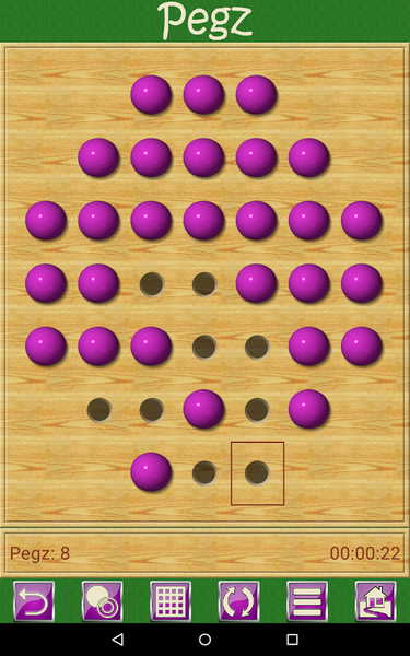 Pegz V+, peg jump game - Gameplay image of android game