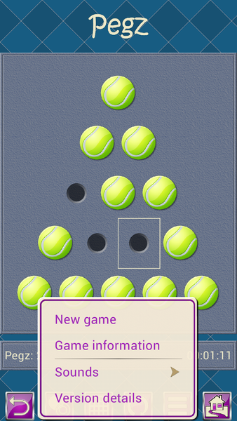 Pegz V+, peg jump game - Gameplay image of android game