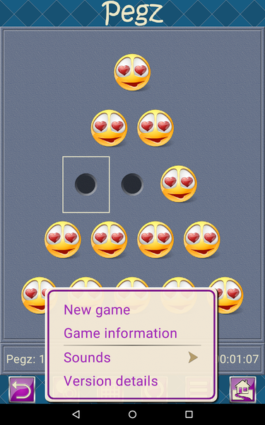 Pegz V+, peg jump game - Gameplay image of android game