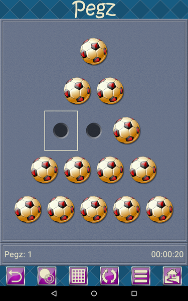 Pegz V+, peg jump game - Gameplay image of android game