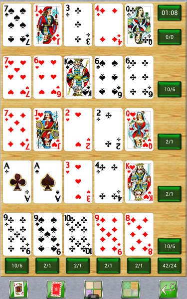 Poker Solitaire card game. - Gameplay image of android game
