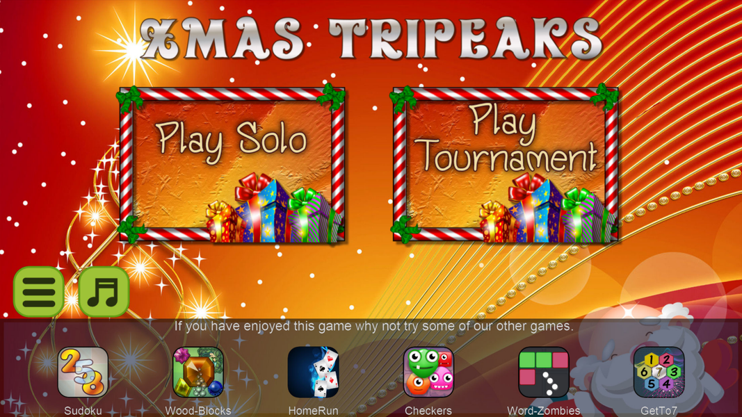 Xmas TriPeaks, card solitaire - عکس برنامه موبایلی اندروید