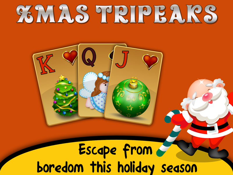 Xmas TriPeaks, card solitaire - عکس برنامه موبایلی اندروید